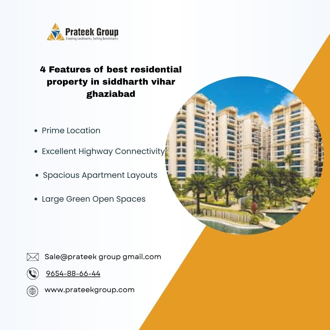Searching for the best residential property in Siddharth Vihar, Ghaziabad? Grand Paeonia at Prateek Grand City stands out as a premium choice for homebuyers seeking modern living, excellent connectivity, and a vibrant community lifestyle. Located in the rapidly growing Siddharth Vihar corridor, the project offers thoughtfully designed 2, 3, and 4 BHK residences within a large integrated township featuring landscaped open spaces, clubhouse facilities, sports amenities, fitness zones, and enhanced security. The location enjoys seamless access to NH-24, Noida, Indirapuram, and Delhi, making it highly attractive for both end-users and investors. Growing infrastructure, metro connectivity, and increasing demand for premium housing continue to boost the area's real estate potential. Grand Paeonia combines comfort, convenience, and long-term value, making it one of the most desirable residential addresses in Siddharth Vihar.

Trending Keywords:
Best Residential Property in Siddharth Vihar, Luxury Apartments in Siddharth Vihar, Premium Flats in Ghaziabad, Integrated Township Ghaziabad, Ready-to-Move Apartments, Smart Homes in Ghaziabad, NH-24 Residential Projects, Real Estate Investment Ghaziabad

Trending Hashtags:
#SiddharthVihar #GhaziabadRealEstate #LuxuryApartments #DreamHome #PropertyInvestment

For more info visit us  https://prateekgroup.com/prateek-grand-city/grand-paeonia