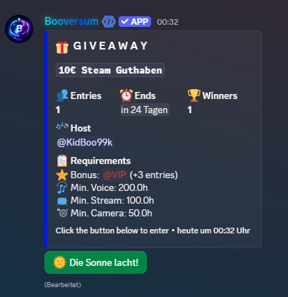 Giveaway System