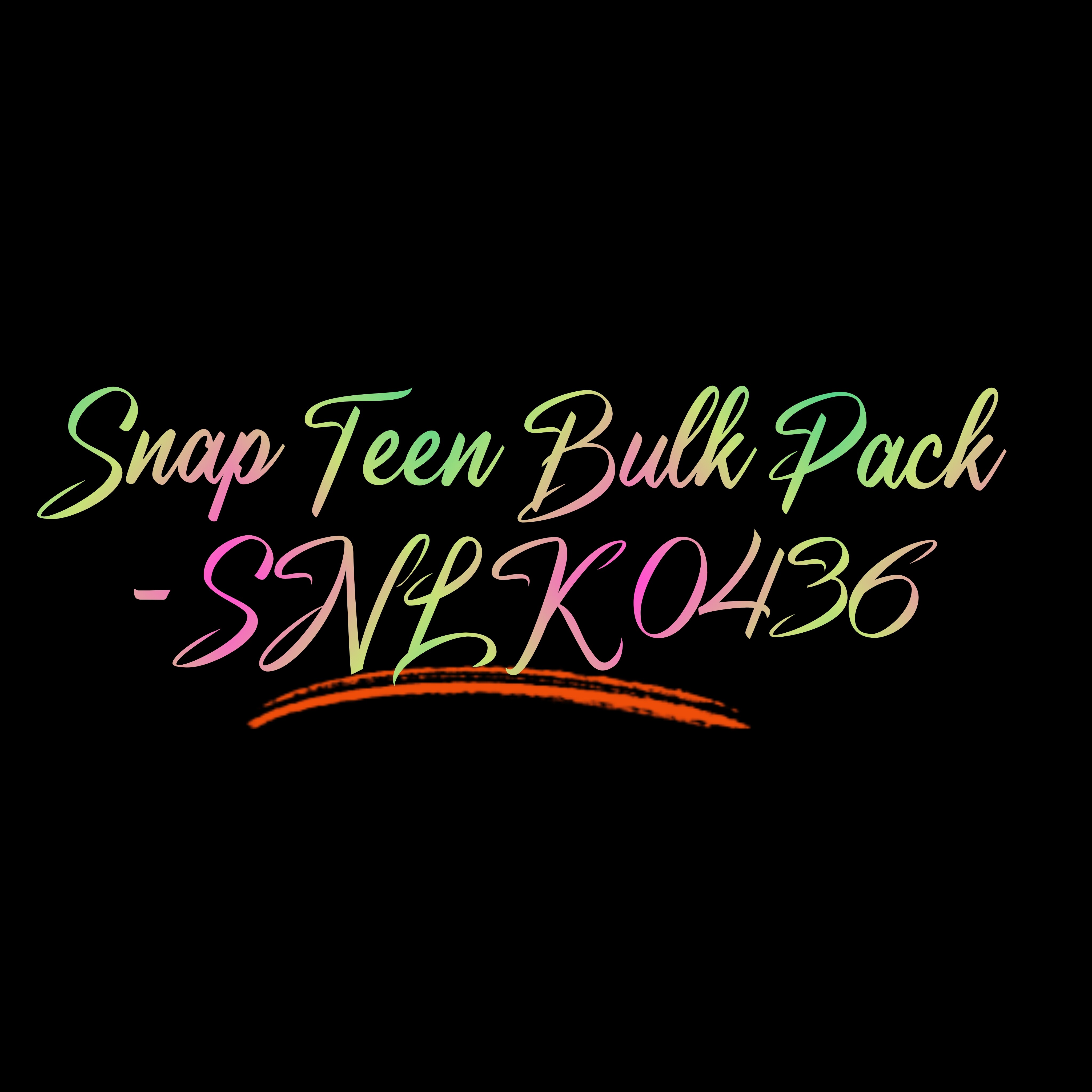 Snap Teen Bulk Pack - SNLK 0436