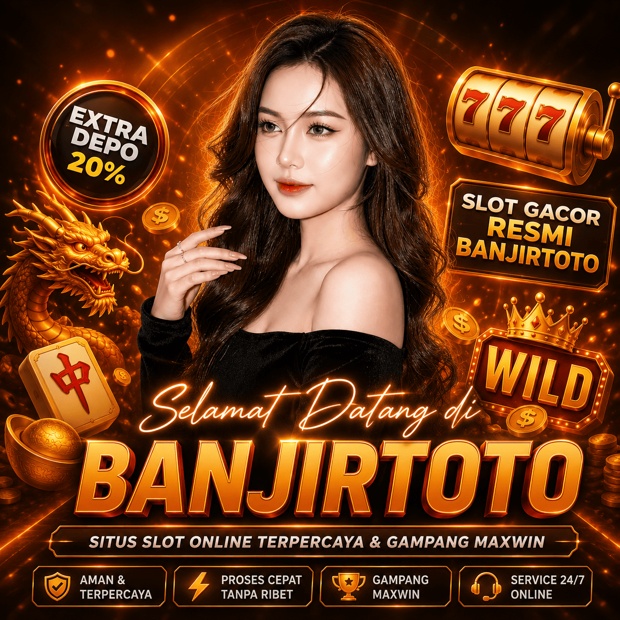 BANJIRTOTO ☮︎ Trusted Gacor Slot Agent Continuous Easy Jackpot Maxwin Wins