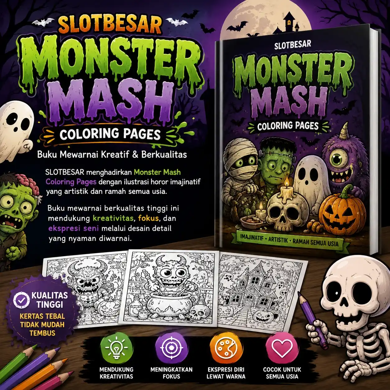 Monster Mash Coloring Pages