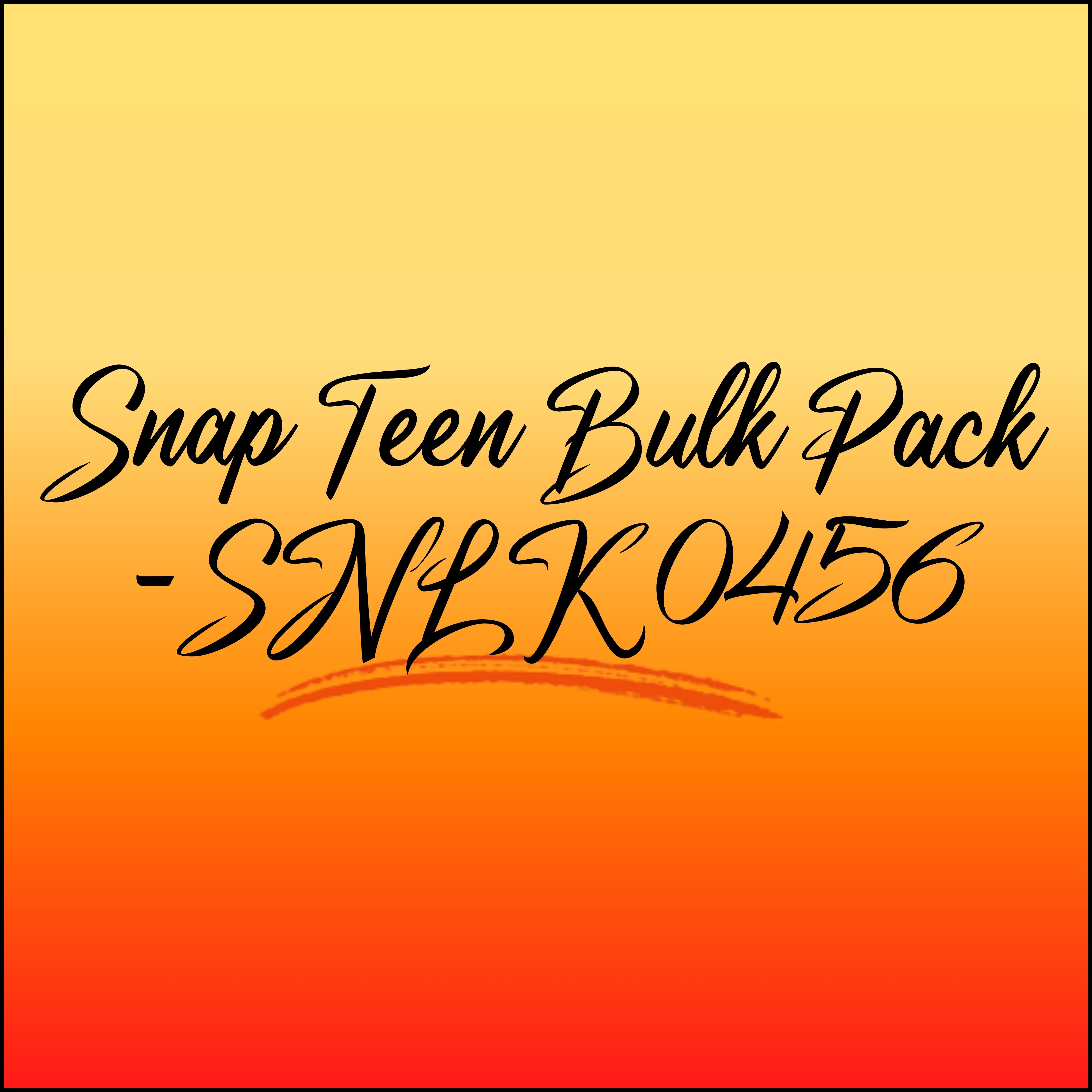 Snap Teen Bulk Pack - SNLK 0456