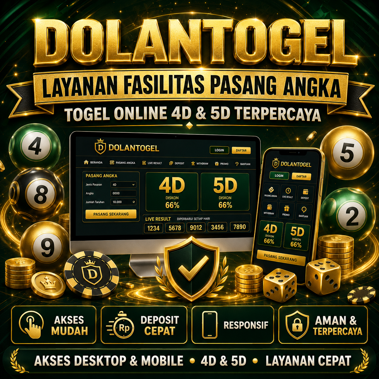 DOLANTOGEL Layanan Fasilitas Pasang Angka Togel Online 4D & 5D Terpercaya