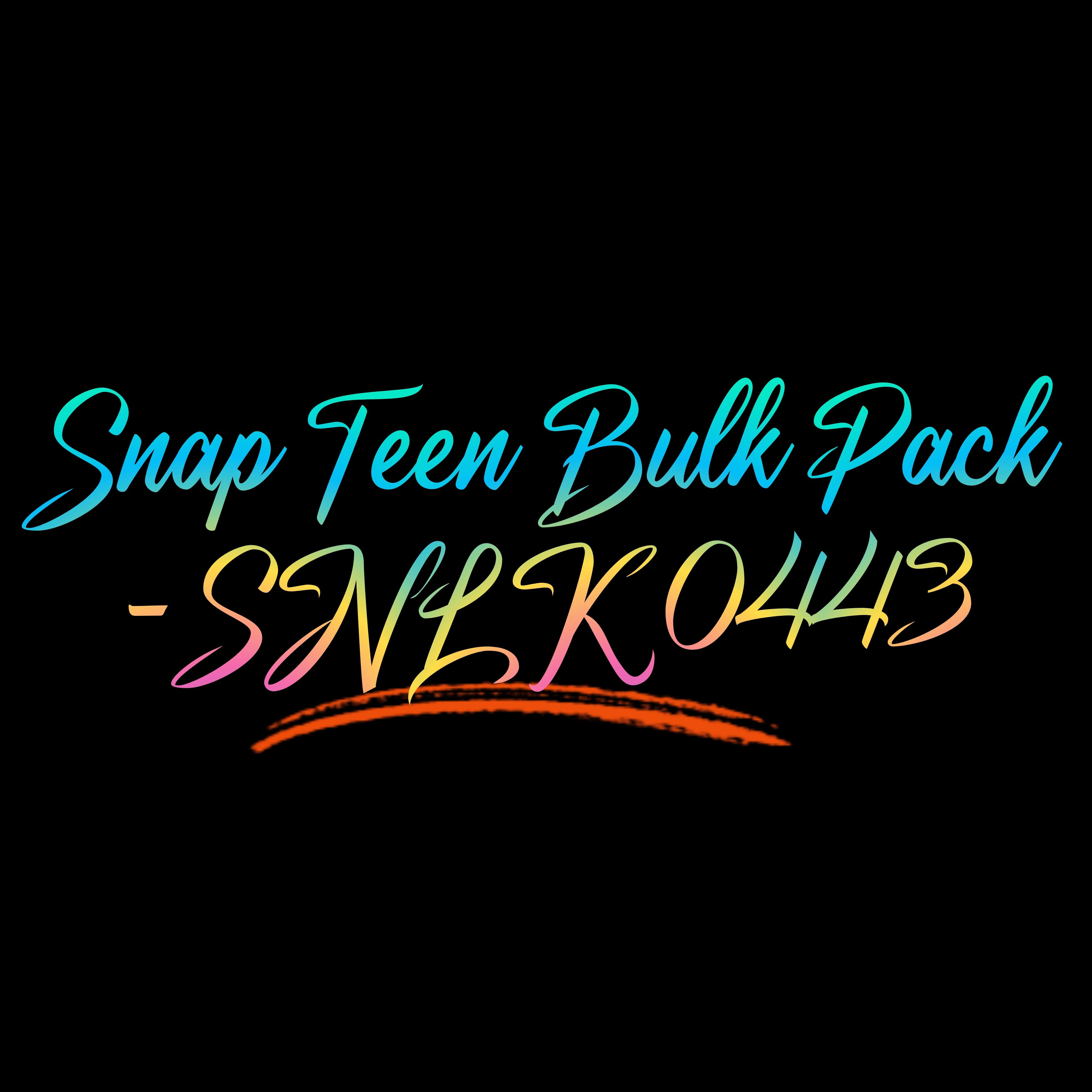 Snap Teen Bulk Pack - SNLK 0443