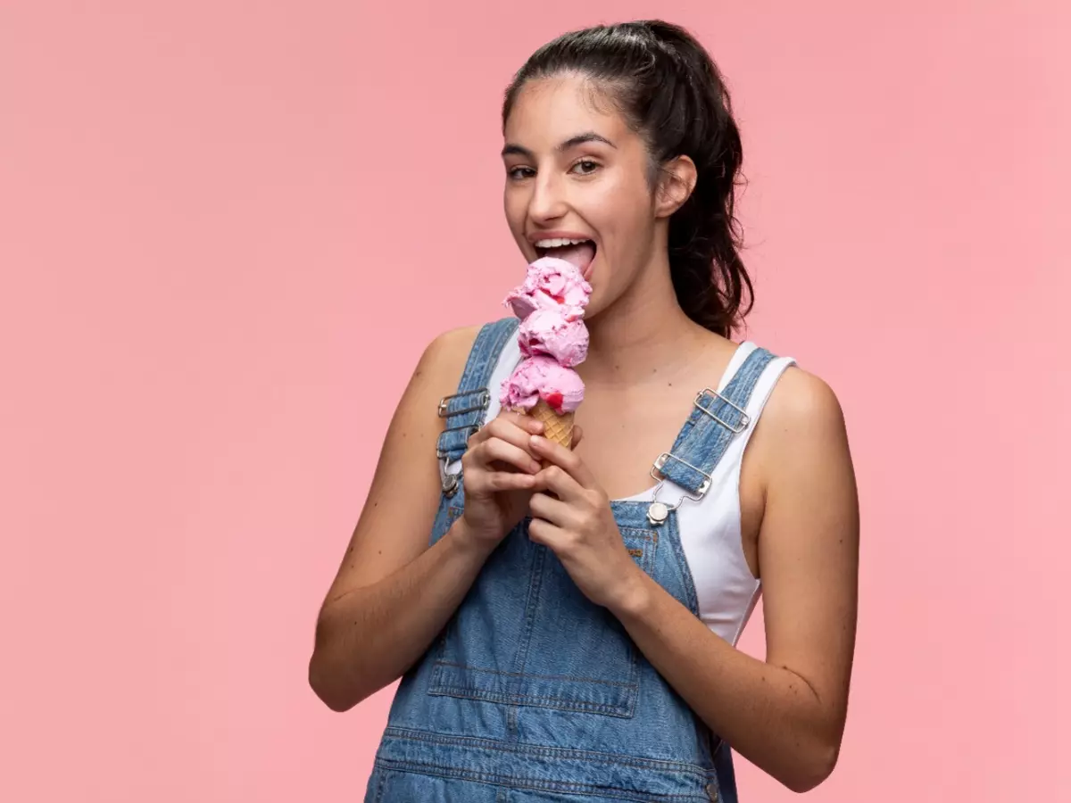young teenage girl eating ice cream 67f8f5fa1bf29