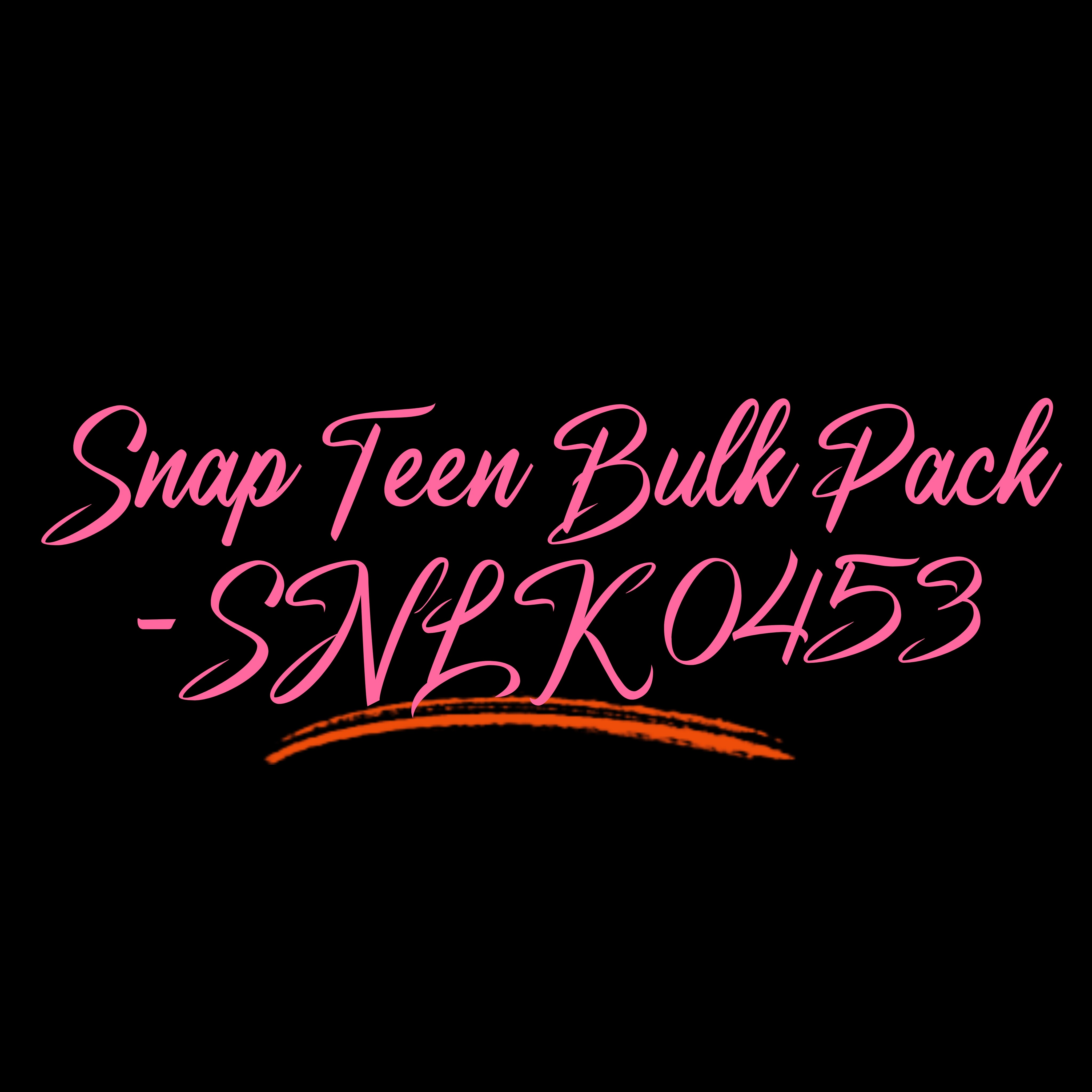 Snap Teen Bulk Pack - SNLK 0453