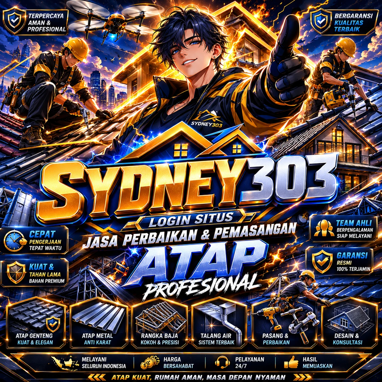 SYDNEY303 Login Situs Jasa Perbaikan & Pemasangan Atap Profesional