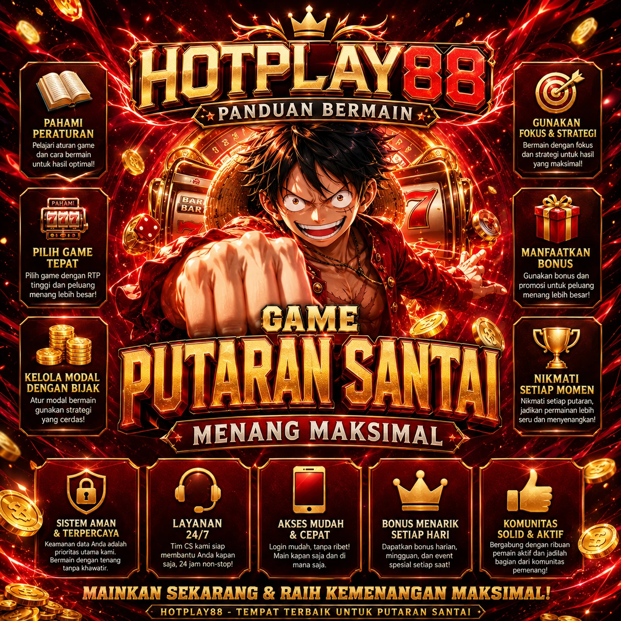 HOTPLAY88 Panduan Bermain Game Putaran Santai Menang Maksimal