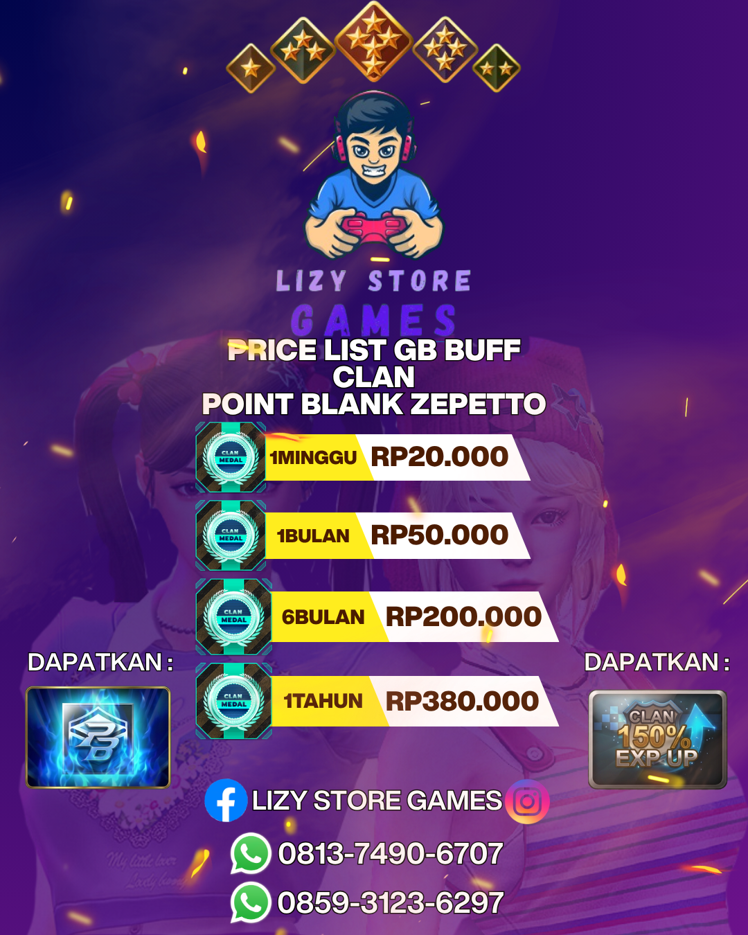 LIST GB BUFF