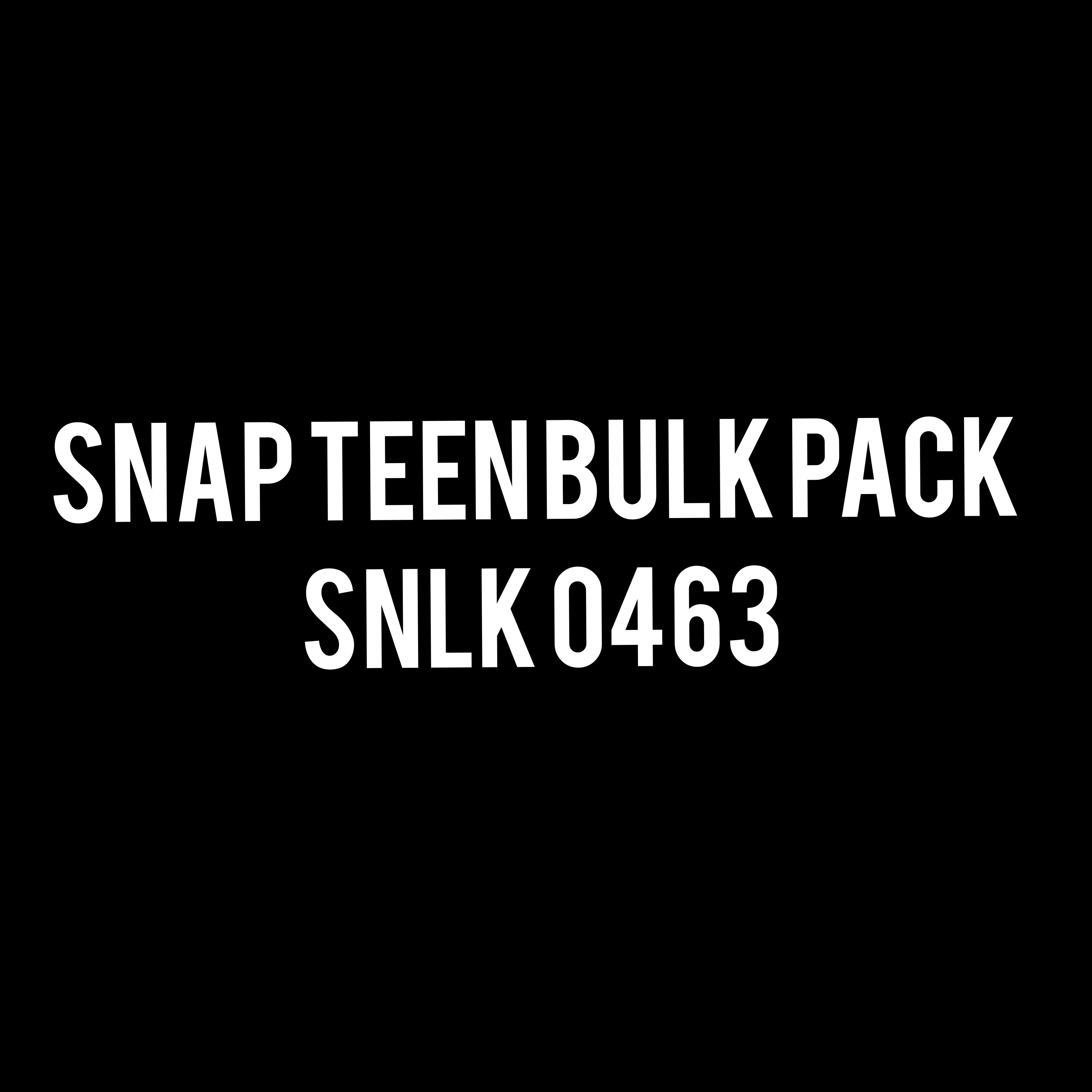 Snap Teen Bulk Pack - SNLK 0463