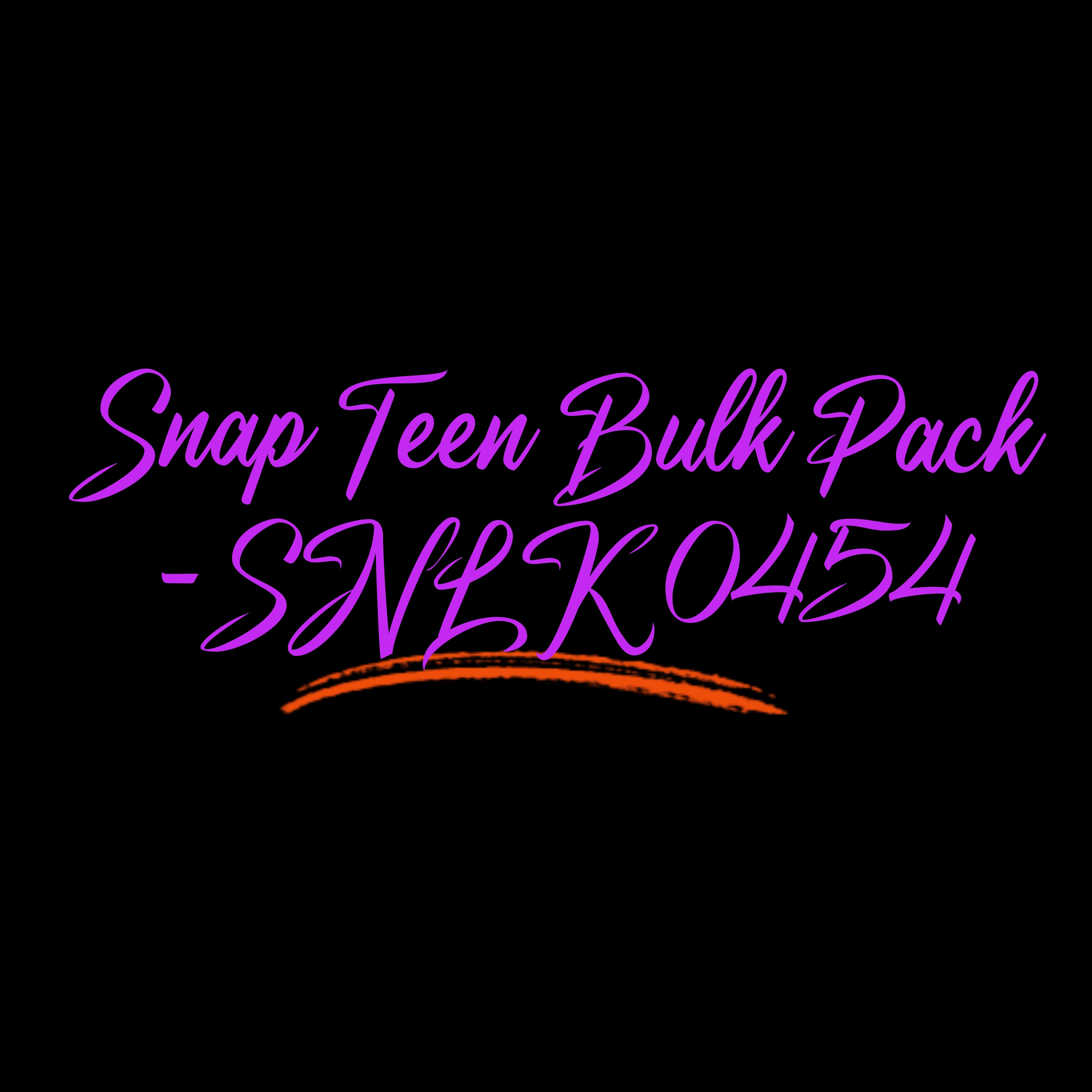 Snap Teen Bulk Pack - SNLK 0454