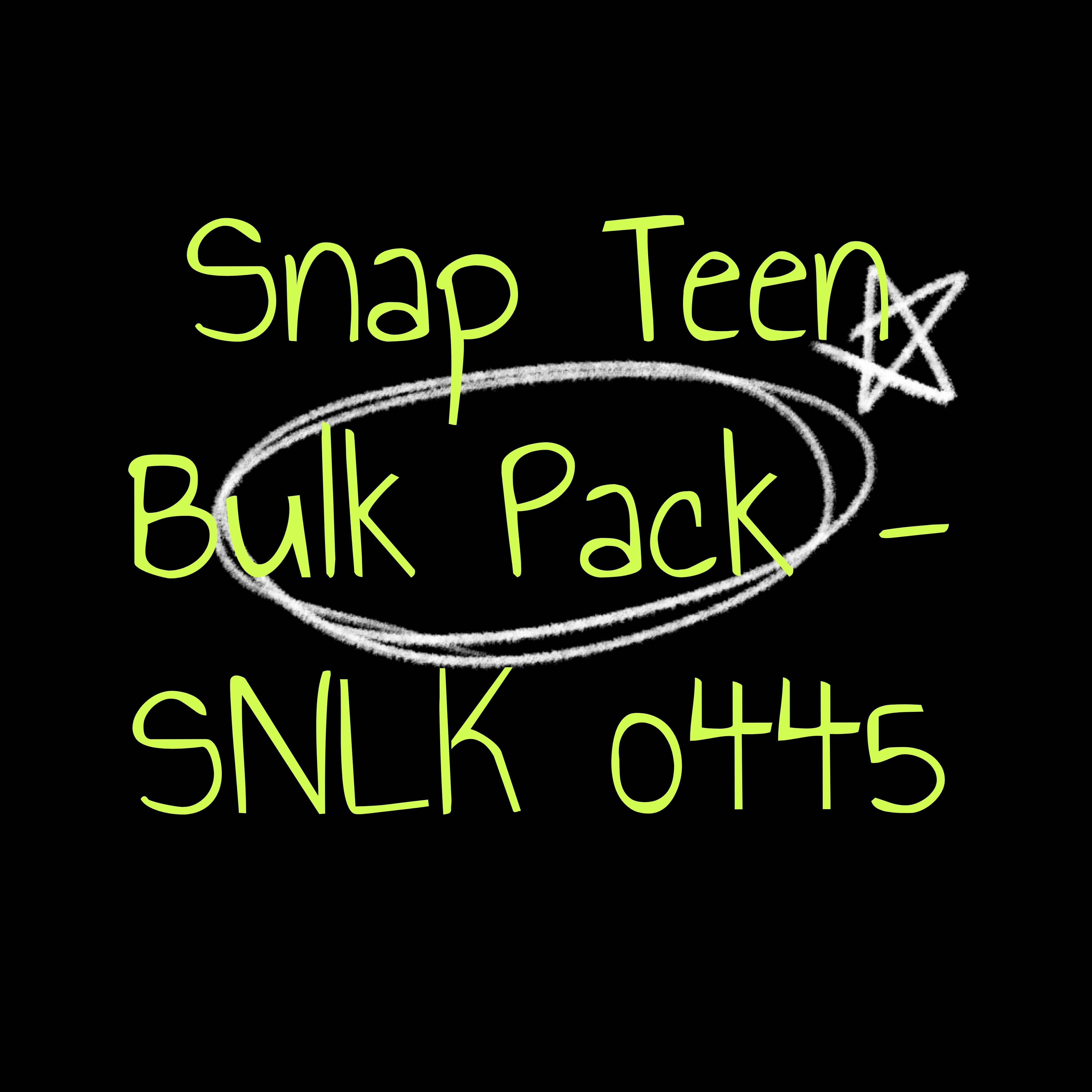 Snap Teen Bulk Pack - SNLK 0445