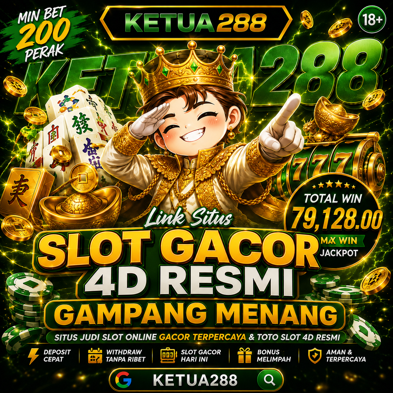 KETUA288: Link Bet 200 Situs Slot Gacor Resmi Gampang Menang Toto Slot Online 4D Terpercaya