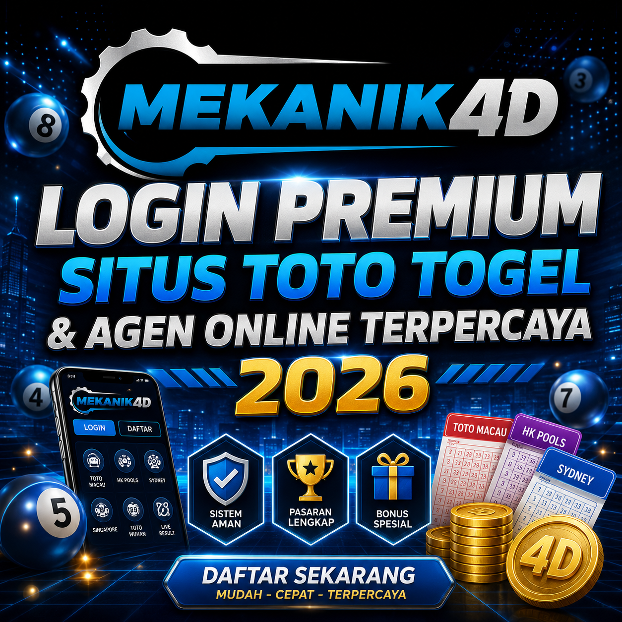 MEKANIK4D | Login Premium Situs Toto Togel & Agen Slot Online Terpercaya 2026