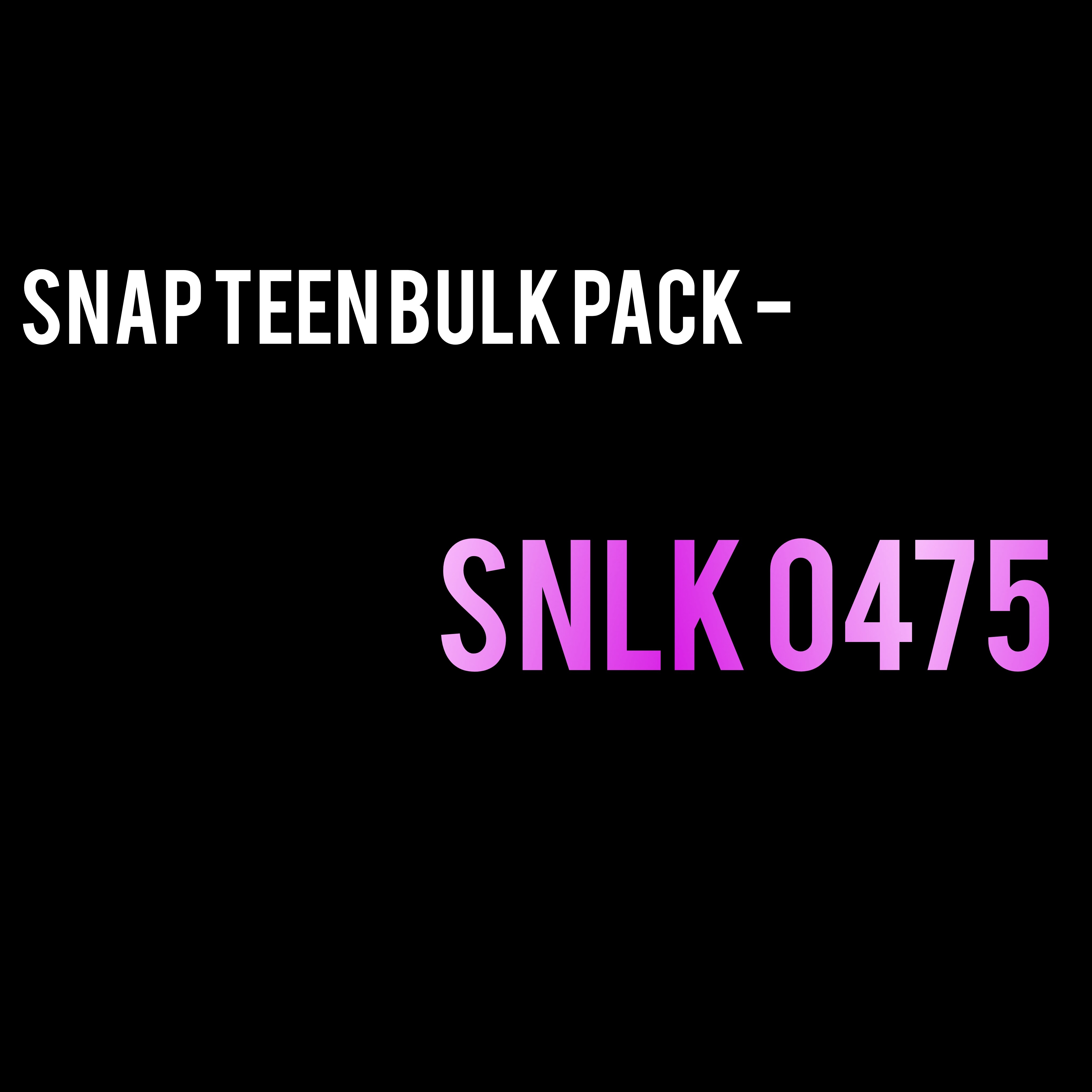 Snap Teen Bulk Pack - SNLK 0475