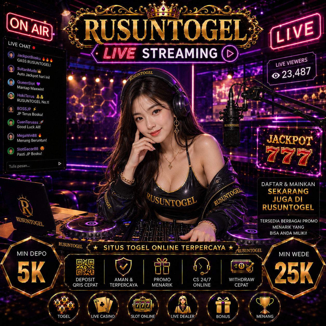 RUSUNTOGEL - Rekomendasi Situs Slot Gacor Online & Agen Resmi Toto Togel Terpercaya