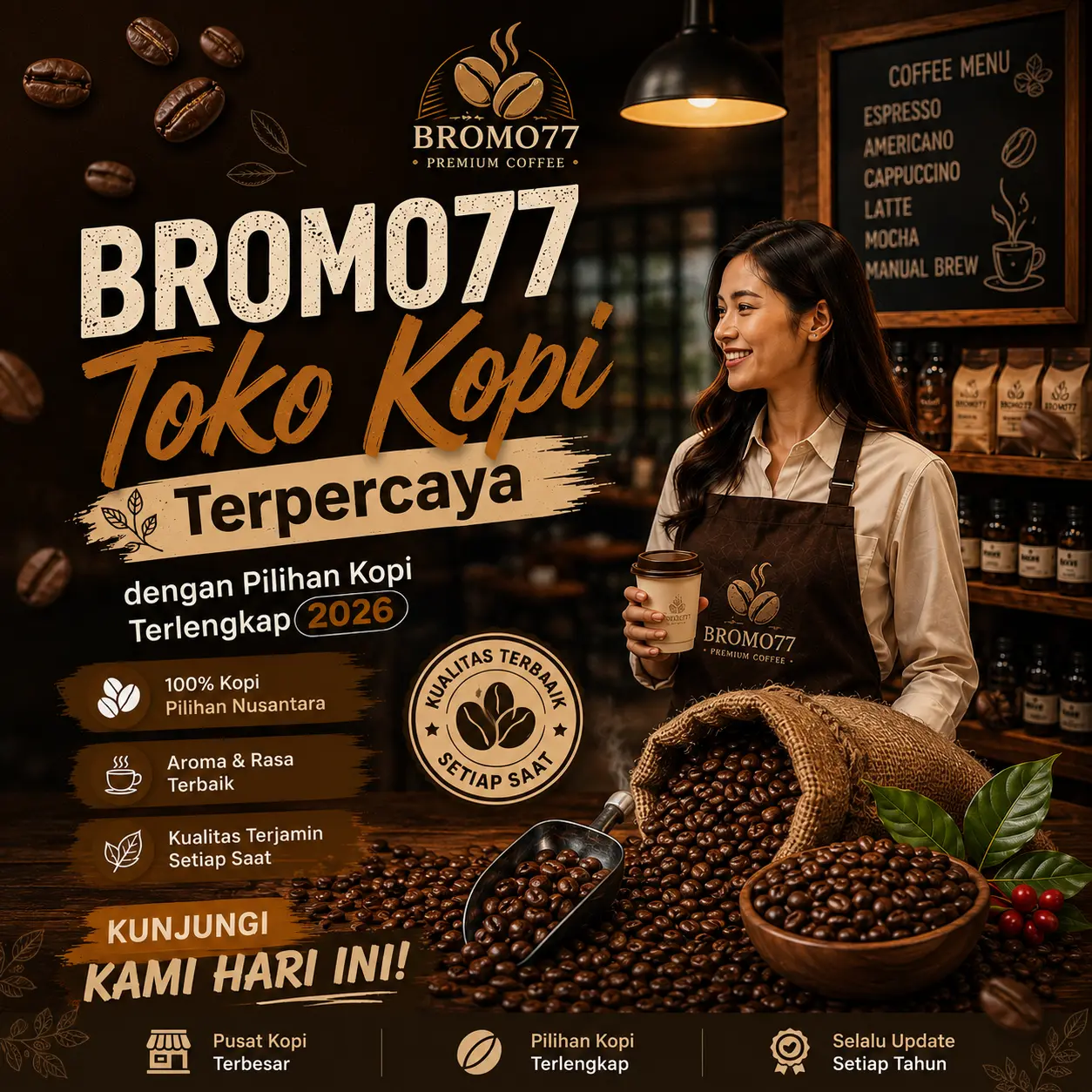 Kemasan Biji Kopi Premium
