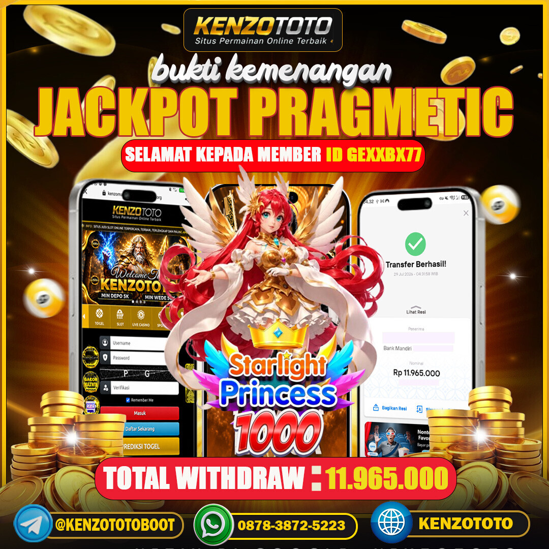 KENZOTOTO JACKPOT STARLIGHT PRINCESS 1000  Rp.11,965,000 LUNAS
