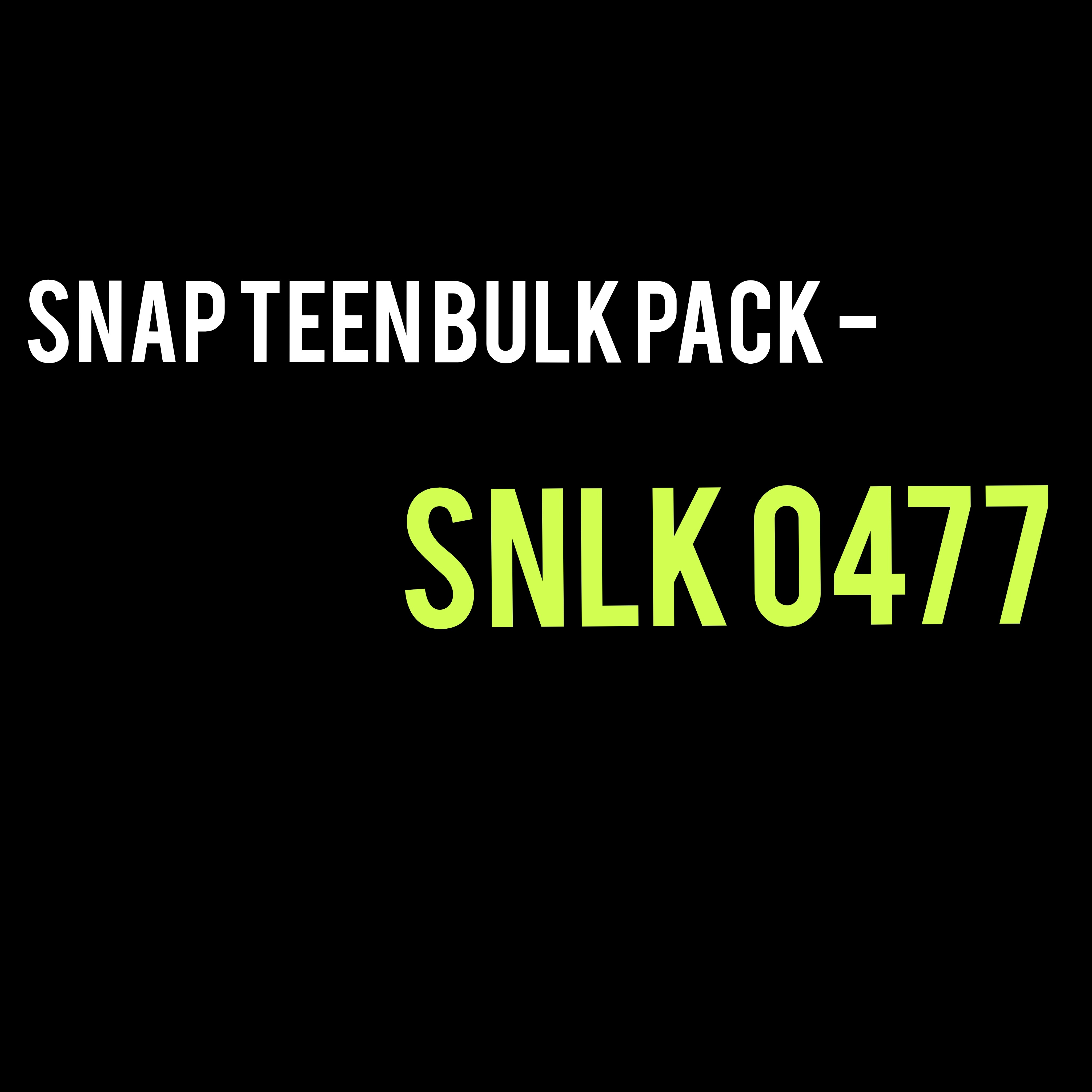 Snap Teen Bulk Pack - SNLK 0477