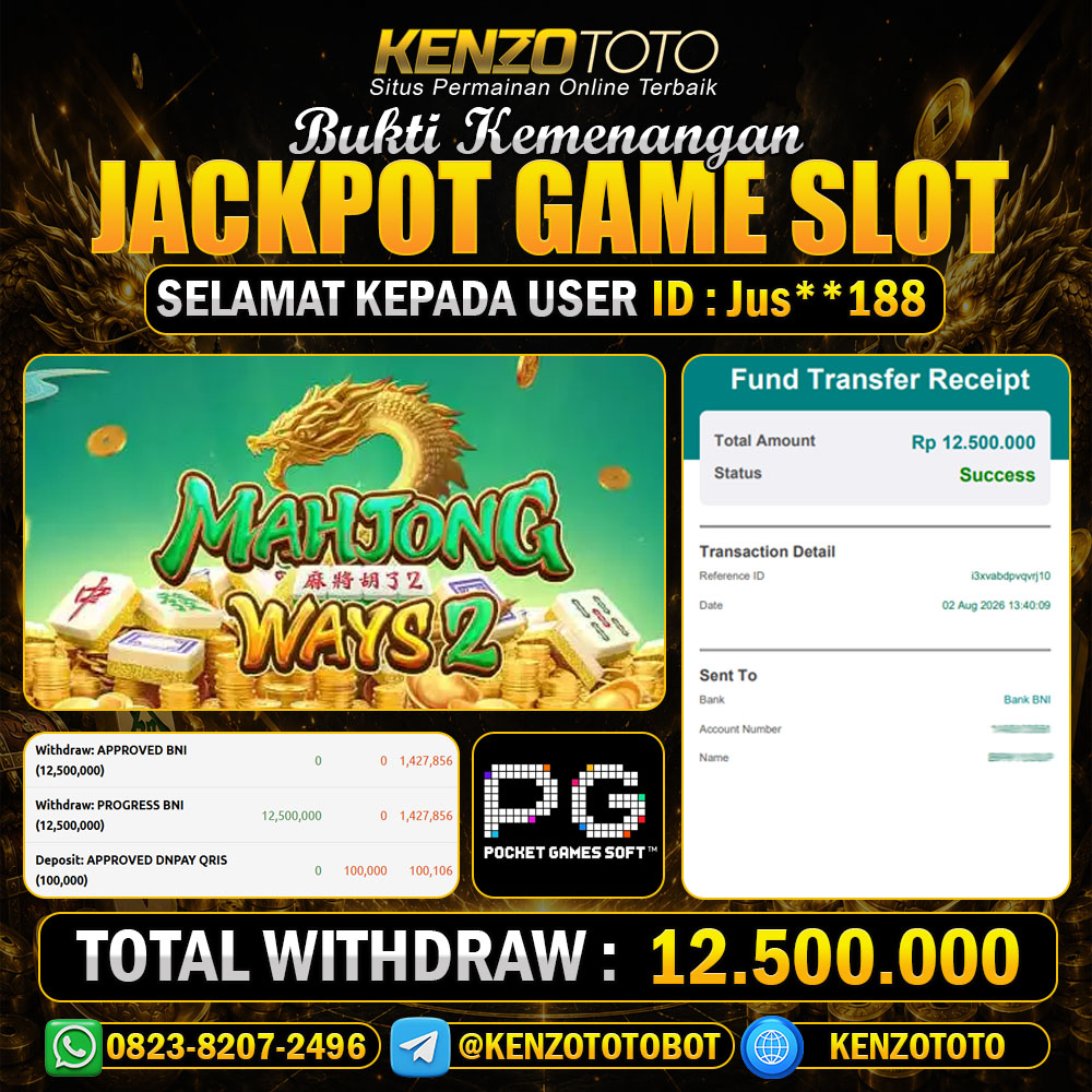 KENZOTOTO JACKPOT MAHJONG WAYS 2  Rp.12.500.000 LUNAS !!