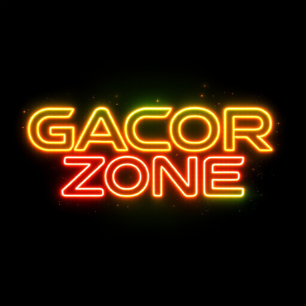 Banner Aplikasi GACORZONE dengan akses permainan digital