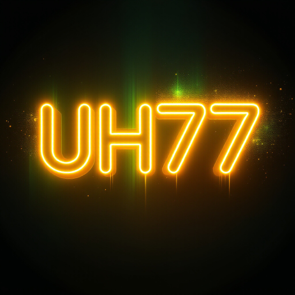 Banner Aplikasi UH77 dengan akses permainan digital