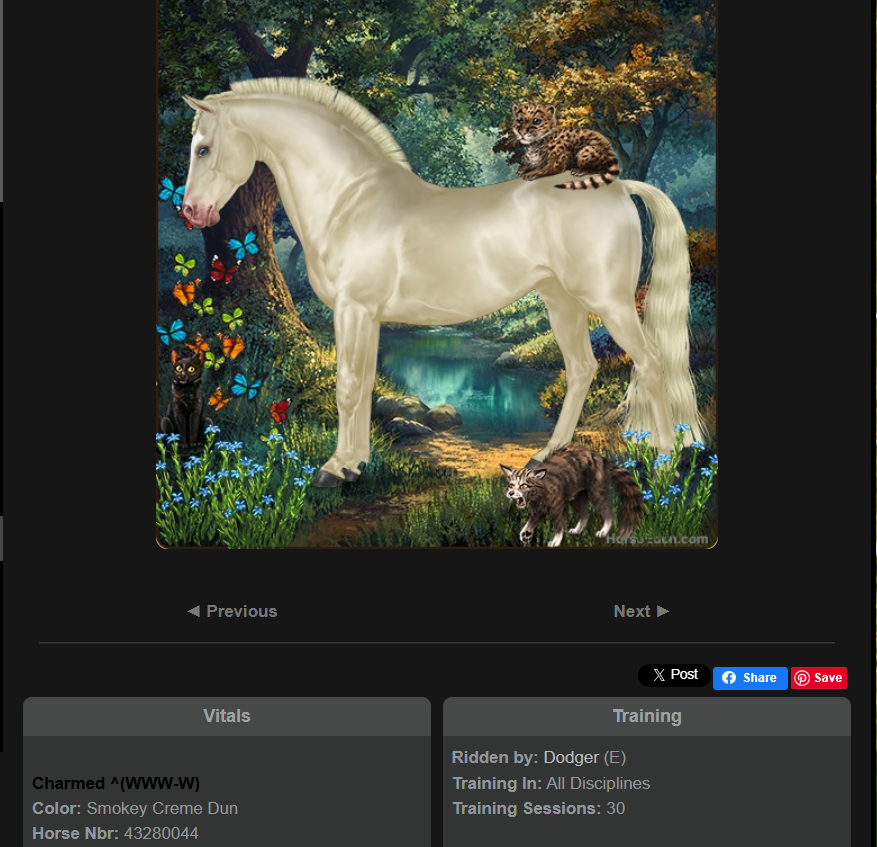 Purple Halter Refreshed Horse Avatar