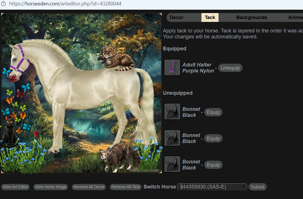 Purple Halter Art Editor