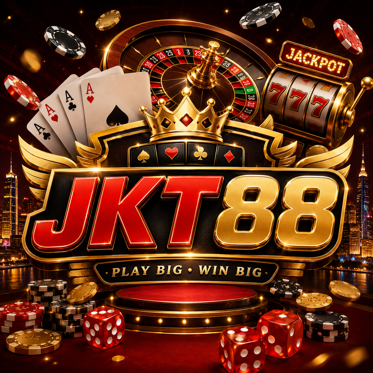 Banner Aplikasi JKT88 dengan akses permainan digital