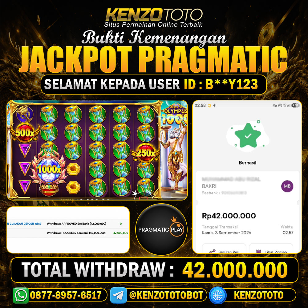 KENZOTOTO JACKPOT GAME SLOT  Rp.42.000.000 LUNAS
