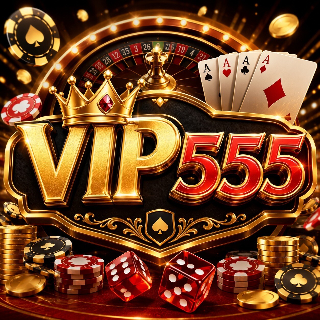 Banner Aplikasi VIP555 dengan akses permainan digital