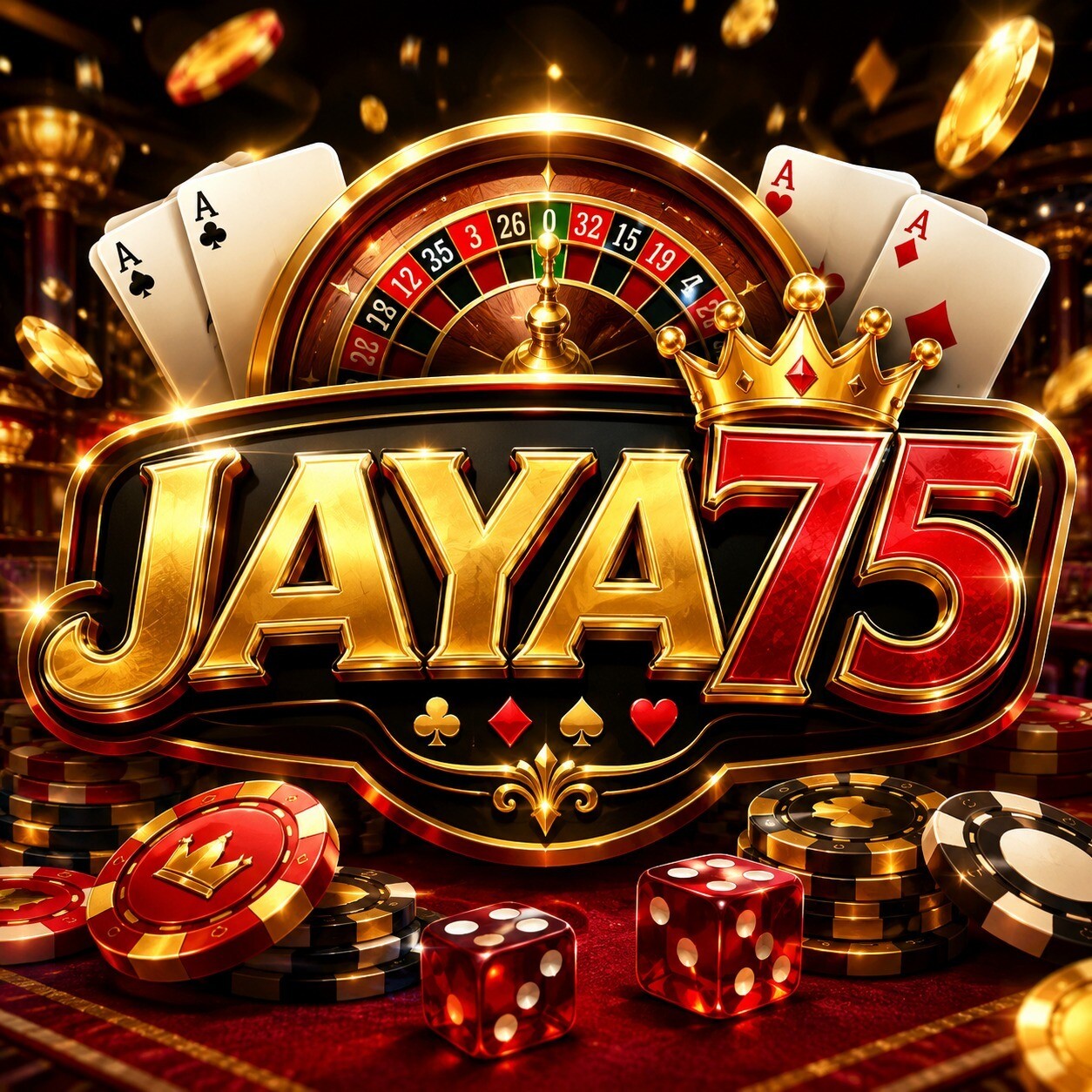 Banner Aplikasi JAYA75 dengan akses permainan digital