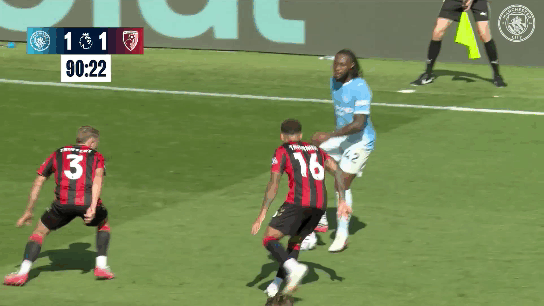 Manchester City 2 1 Bournemouth