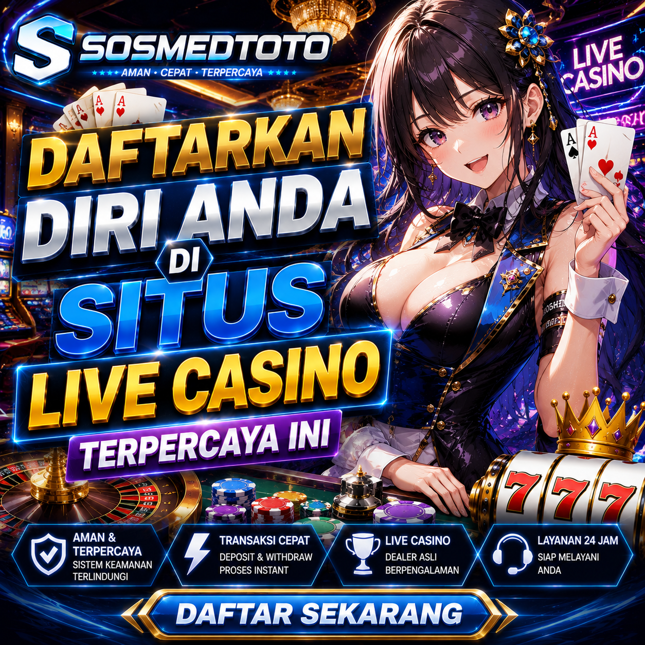 SOSMEDTOTO $ Daftarkan Diri Anda DiSitus Live Game Digital Casino Slot Togel Terpercaya
