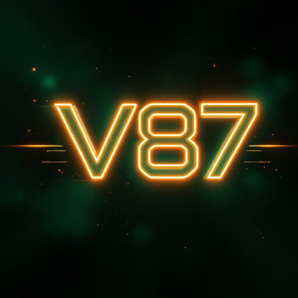 Banner Aplikasi V87 dengan akses permainan digital