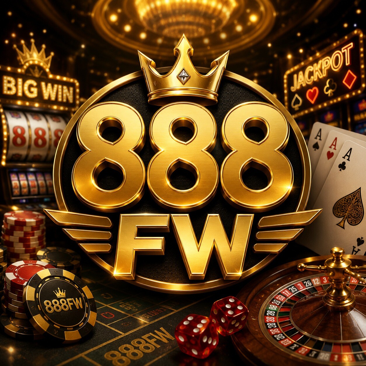 Banner Aplikasi 888FW dengan akses permainan digital