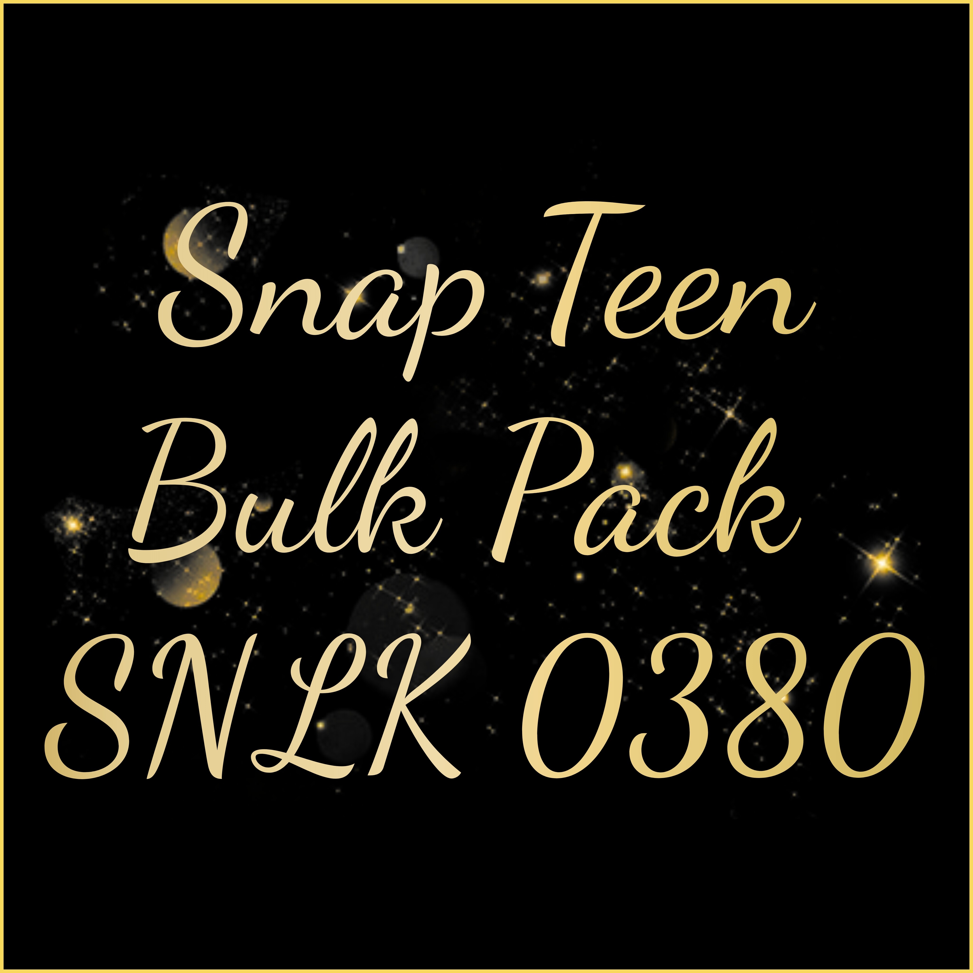 #SNLK 0380 - Snap Teen Bulk Pack