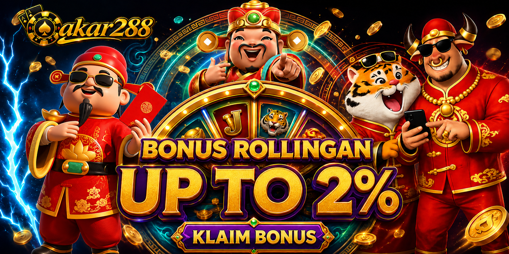 BONUS ROLLINGAN UP TO 2% SLOT & CASINO