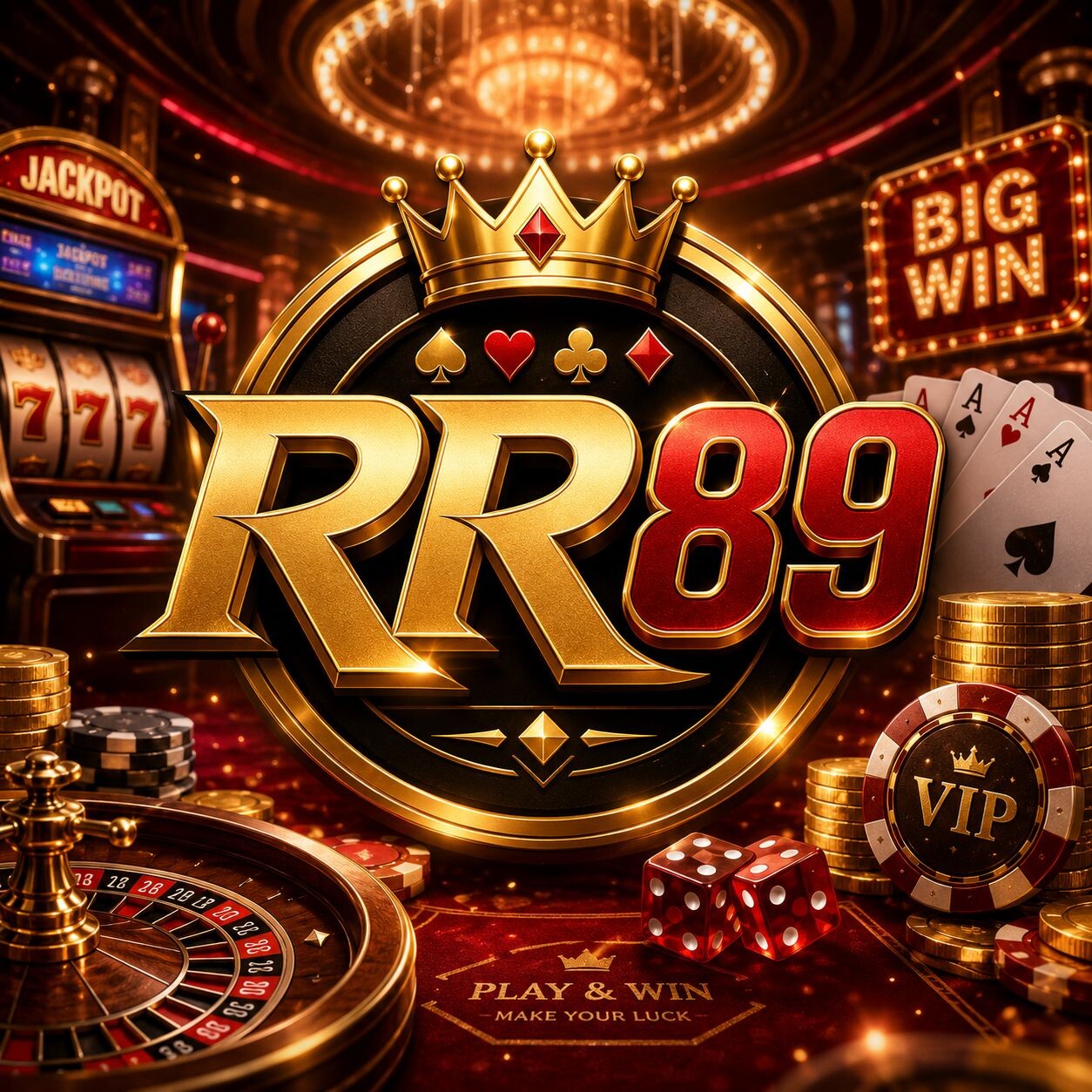 Tampilan utama aplikasi RR89 dengan akses permainan digital