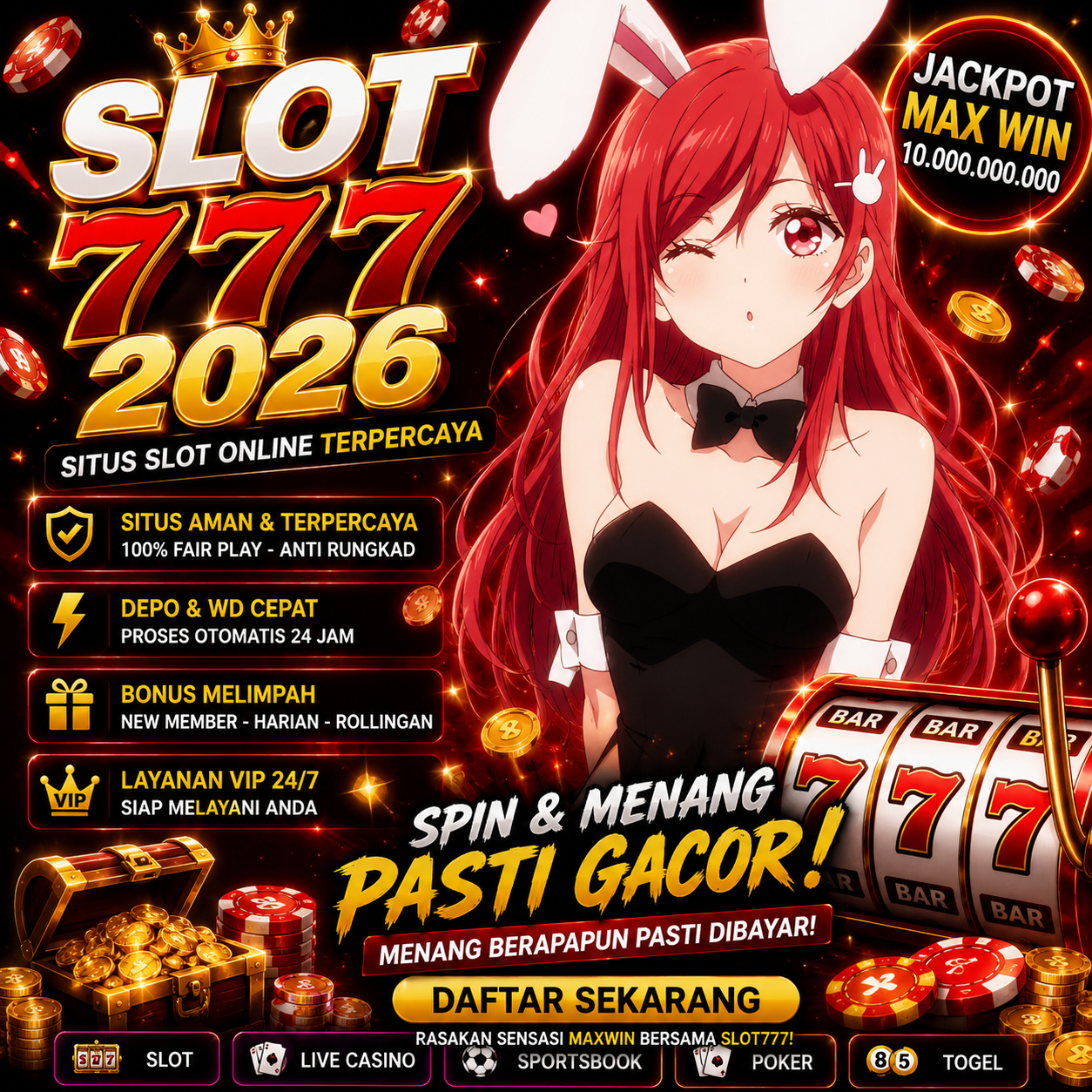 SLOT777: Akses Link Situs Slot Gacor 2026 Resmi Paling Besar & Gampang Cuan Malam Ini