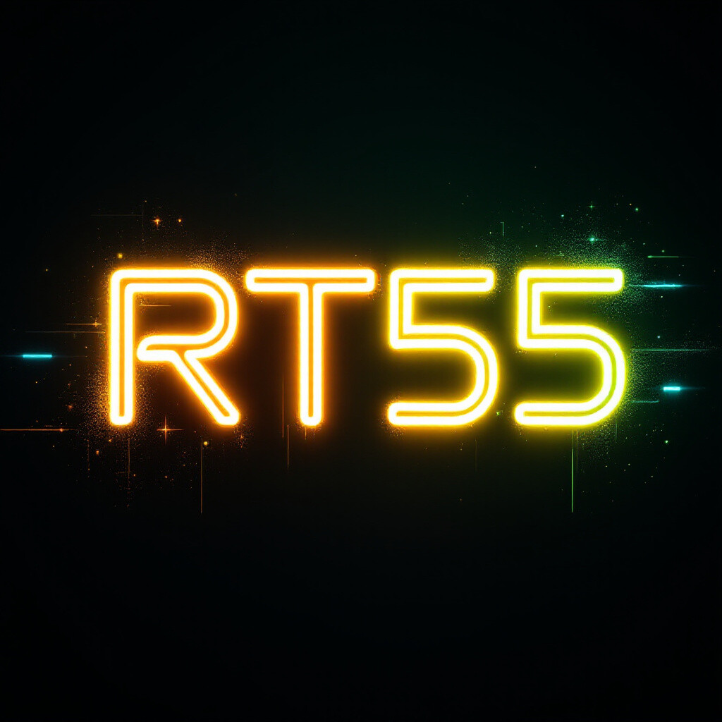 Banner Aplikasi RT55 dengan akses permainan digital