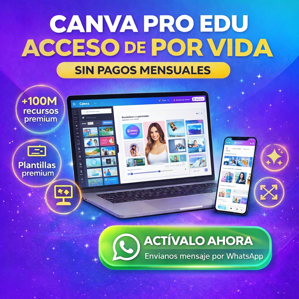 Obtén cuenta canva pro edu