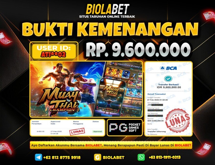 BIOLABET JACKPOT PG Soft Rp.9.600.000.,- LUNAS