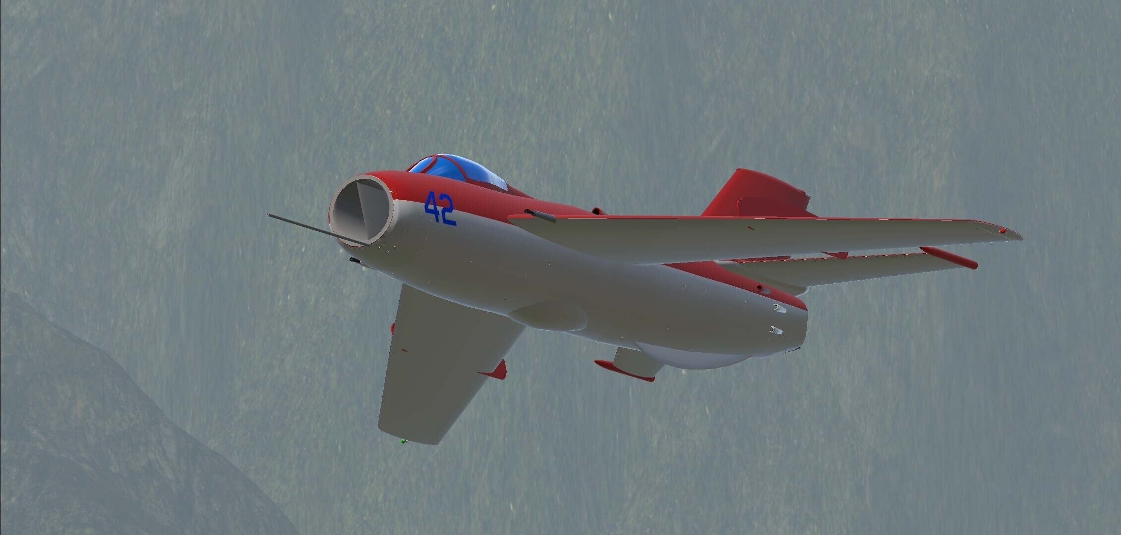 SimplePlanes | MiG-19S "Farmer C" ["42 blue" livery]