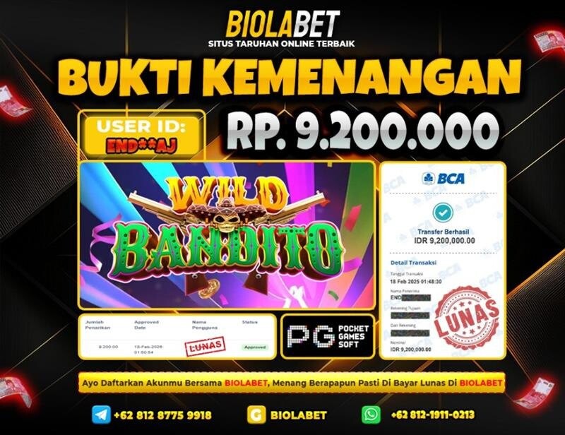 BIOLABET JACKPOT PG Soft Rp.9.200.000.,- LUNAS